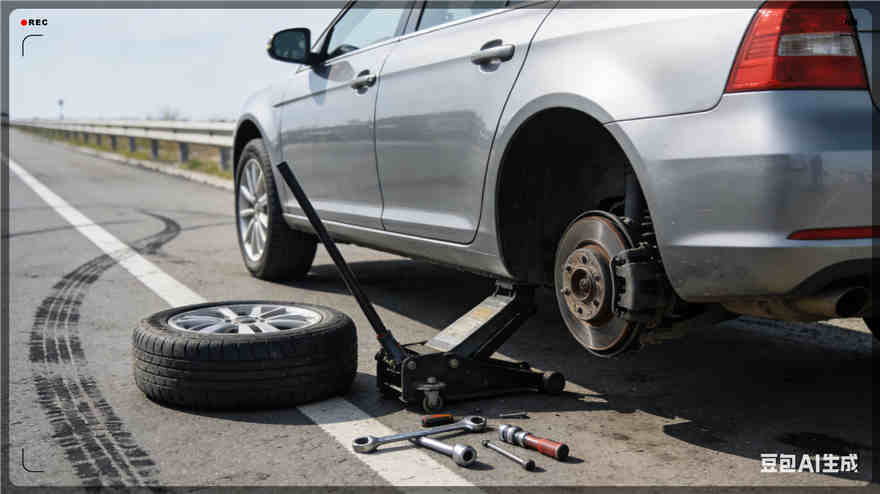 青川道路救援汽车送玻璃水